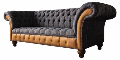 Produktbild von Sofa Luxus Textil Chesterfield Couch Sofas Polster 3 Sitzer Couchen Neu