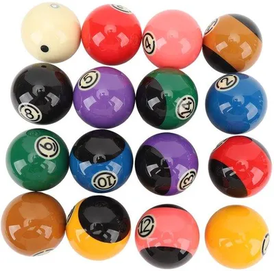 Productafbeelding van Biljartballen Set - Poolballen Pool Ballen - Biljart Spelen - Hoge Wrijvingsweerstand - 225 Inch - Meerdere Kleuren