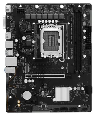 Produktbild von Asrock H610M-HDV/M.2 D5 Gen5, Intel, LGA 1700, Intel Core i7 12th Gen, Intel Core i5 14th Gen, Intel Core i5 13th Gen, Intel Core i5 12th Gen,..., DDR5-SDRAM, 128 GB, DIMM