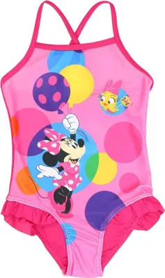 Produktbild von Disney Minnie Maus Kinder Mädchen Badeanzug – Pink / 122/128