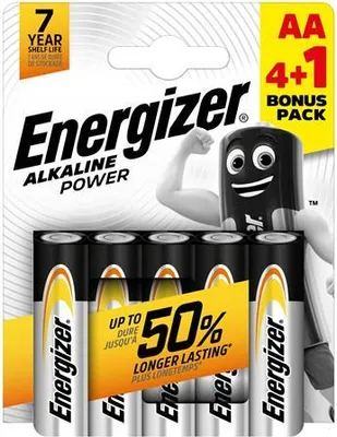 Obrázok produktu pre Batéria "Alkaline Power", AA, 4+1 ks, ENERGIZER EPAAB4+1