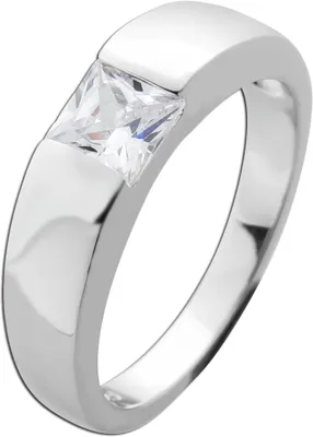 Produktbild von Solitärring Silber 925 weißer Solitär Zirkonia  17