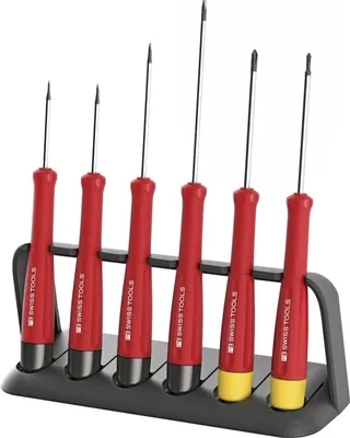 Produktbild von Swiss Tools Elektronik- Schraubendreher-Satz 6-teilig Schlitz/PH