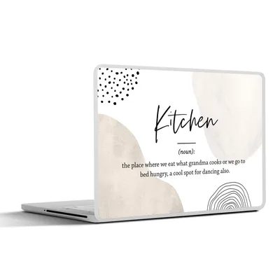 Produktbild von MuchoWow® Laptop Aufkleber Sticker Cover Definition Küche - Küche - Zitate - Wörterbuch 36.5x27.5 cm - Laptop-Sticker