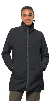 Produktbild von JACK WOLFSKIN High Cloud Coat Women - Fleecemantel, Größe_Bekleidung:S, Wolfskin_Farbe:phantom