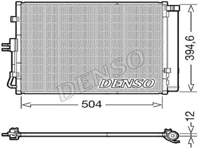 Produktbild von DENSO DCN43005 Kondensator Klimaanlage Klimakondensator für KIA SOUL (AM) +Trockner