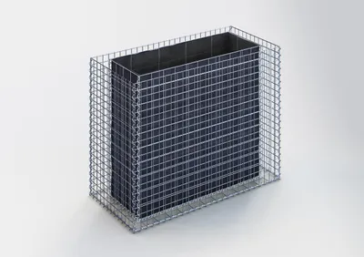Produktbild von Hochbeet eckig 130 cm x 100 cm x 60 cm (L x H x T), Maschenweite 5 x 5 cm, Wandstärke 10 cm