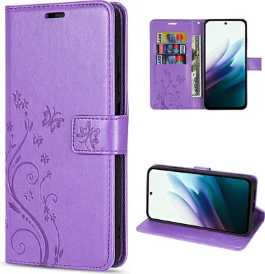 Produktbild von Hülle für Xiaomi Redmi 15 4G / 5G Handy Tasche Handyhülle Wallet Case Flip Cover Lila