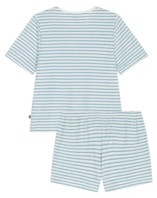 Produktbild von Pyjama für Damen, aus Frottee, gestreift