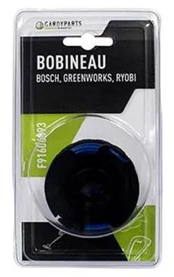 Image de Blister Bobineau Adaptable Pour Coupe Bordures Bosch Modèle Art2300 - Greenworks Modèles: 21062, 21602, 21222, 21132. Remplace O