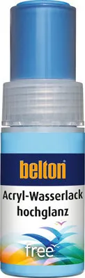 Zdjęcie produktu dla belton free touch-up pen AQUAcolours 9 ml błękitny wysoki połysk