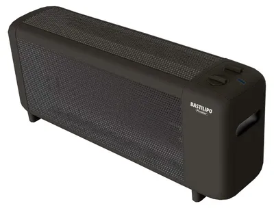 Mica-Heizung 1500 W, Thermostat, Schwarz, 65x23x29,2 cm