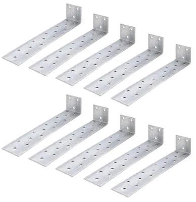 Zdjęcie produktu dla Alberts 847340 Kotwa do betonu z płaskownika, ocynkowana metodą Sendzimira, do wbetonowania, 205 x 40 x 40 mm, zestaw 10 sztuk