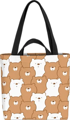 Produktbild von VOID Bären Zoo Tiere Wald Tasche 33x33x14cm,15l Einkaufs-Beutel Shopper Einkaufs-Tasche Bag