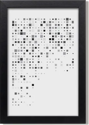 Produktbild von Bild 20x30 MDF-Rahmen, Wandkunst Abstraktionsquadrate