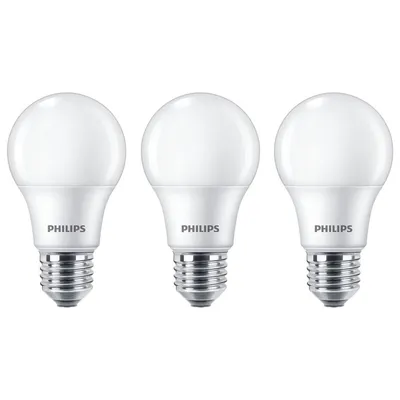 Produktbild von Philips Lampe 60W A60 E27 x3, 8 W, 60 W, E27, 806 lm, 15000 h, Warmweiß