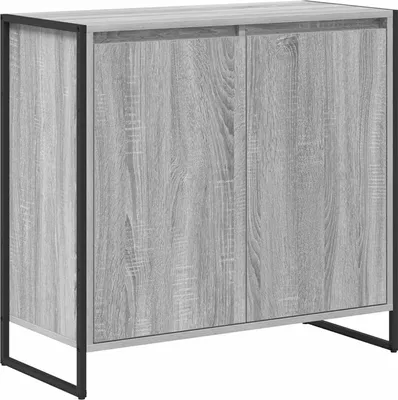Image de Meuble d'appoint Gris Sonoma 79 x 36 x 75 cm Bois d'ingénierie