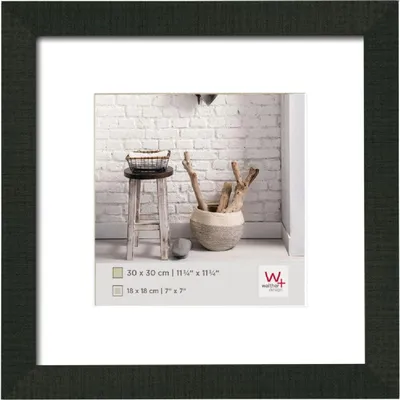 Produktbild von Walther Design HO220B, Einzelbilderrahmen, Holz, Schwarz, 13 x 13 cm, Quadratisch, 245 mm