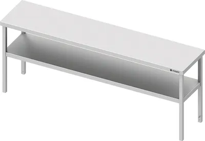 Produktbild von Aufsatzbord mit zwei Etagen, 1900x300x700 mm, verschweißt