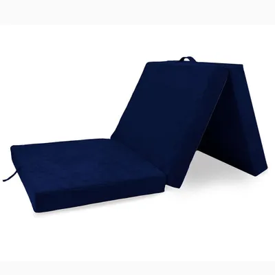 Obrázok produktu pre Skladací matrac Skladací matrac pre hostí Cestovný matrac 195x80 cm tmavomodrý