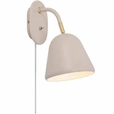 Image de Applique Fleur Lampe de lecture Ø 15,3 cm Blanc / Beige