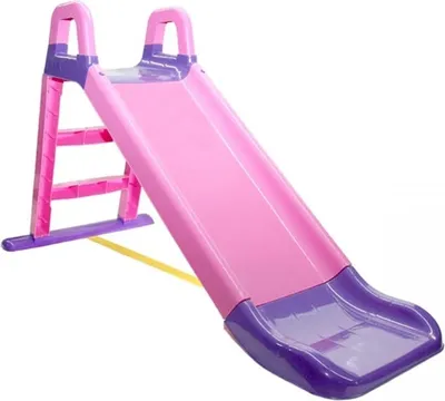 Produktbild von Aga4Kids Zjeżdżalnia z uchwytem 140 cm różowo-fioletowa