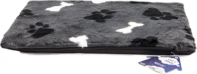 Image de Lets Sleep Fluffy Floor coussin pour chien anthracite, taille : M