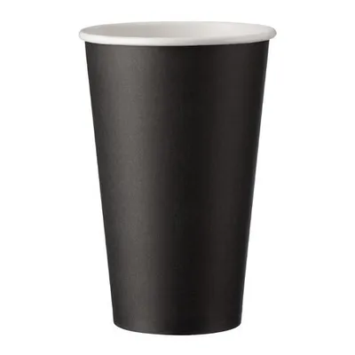 Produktbild von 200x Heiß- und Kaltgetränkebecher CoffeeToGo Pappbecher schwarz 400ml 510ml Ø 90mm