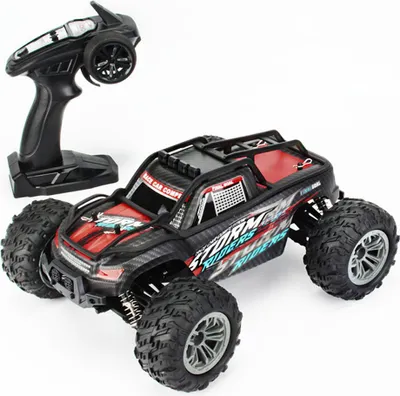 Produktbild von 1:16 Vollständig Maßstab Allrad Pickup Fernbedienung Auto High-Speed-Offroad-Fahrzeugmodell Spielzeug KY-1899A rot