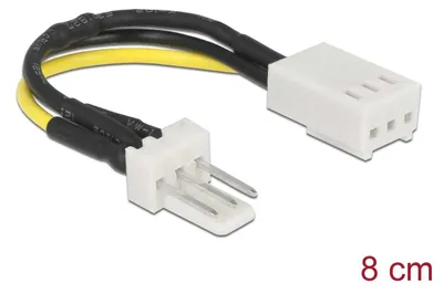 Zdjęcie produktu dla DeLOCK 83656, 0,08 m, 3-pin, 3-pin, Męska, Żeńska, Prosty