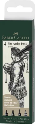 Image de FABER-CASTELL Tuschestift Pitt Artist Pen Farbe 199 4x