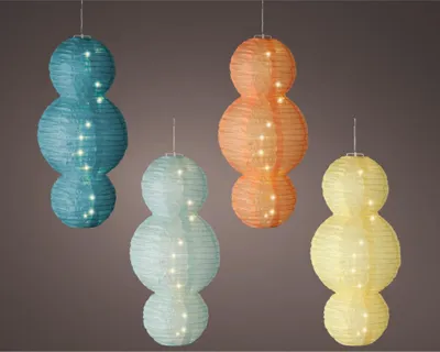 Immagine prodotto di Lanterna solare in nylon Ø28x58 cm