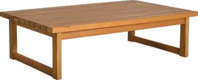 Obrázek produktu pro 2.05 Konferenční stolek KENTON olejovaný - cca 106 x 66 x 30 cm - Odkládací stolek dřevo akácie nízký obývací pokoj