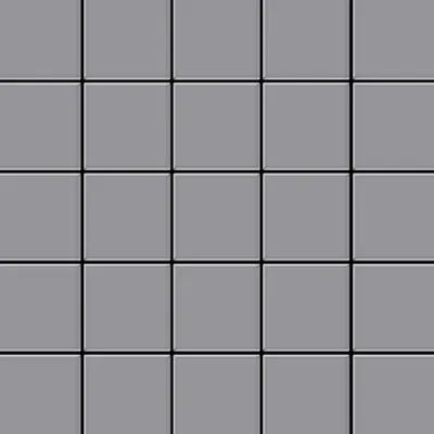 Produktbild von Mosaik Fliese massiv Metall Edelstahl matt grau 1,6mm stark Century-S-S-MA