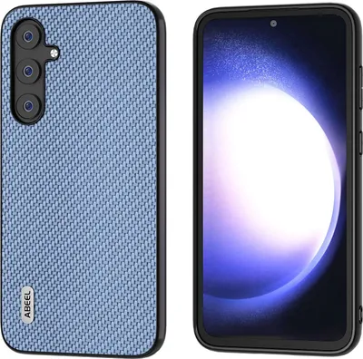 Obrázek produktu pro Pro Samsung Galaxy S23 FE ABEEL Carbon Texture Protective Case Cover Blue