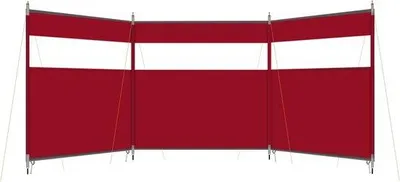 Produktbild von Famanu Windschutz mit Sichtfenster - Schwarz/Rot