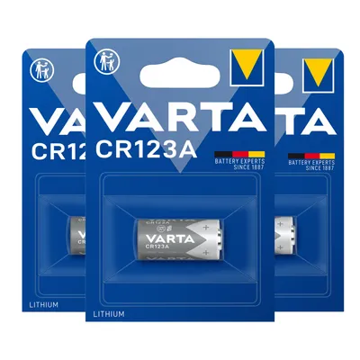 Produktbild von 3 x VARTA Lithium Batterie 6205 CR123A 3 x BL1 3V hohe Energiedichte