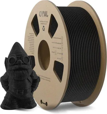 Zdjęcie produktu dla Matowy materiał do druku 3D, 175 mm, 0,02 mm, 11 kg, czarny