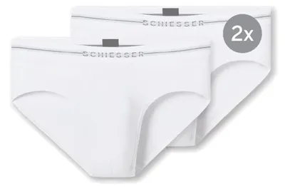 Immagine prodotto di Schiesser, confezione da 2 slip da uomo, modello Rio, in cotone elasticizzato