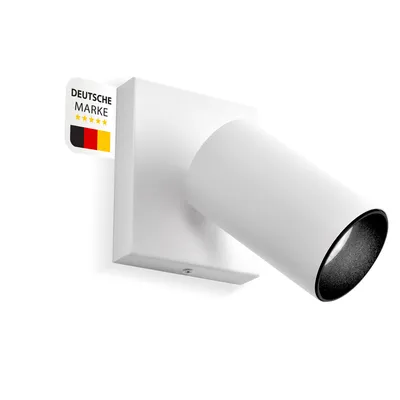 Produktbild von GU10 Deckenleuchte ProSpot 865-1-WH Weiß – 1-flammig, Aluminium, IP20
