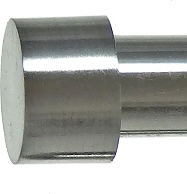Produktbild von BASIT Gardinenstange selber zusammenstellen Edelstahl look Metall Ø 16mm Einzelteile
