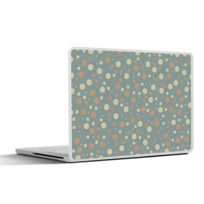 Produktbild von MuchoWow® Laptop Aufkleber Sticker Cover Polka dots - Muster - Grau 30x21 cm - Sticker für Laptop - Selbstklebend