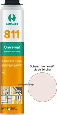 Produktbild von Ramsauer Universal Pistolen 1K PolyurethanSchaum 811 B2 750ml NBS Dose Bauschaum Montage