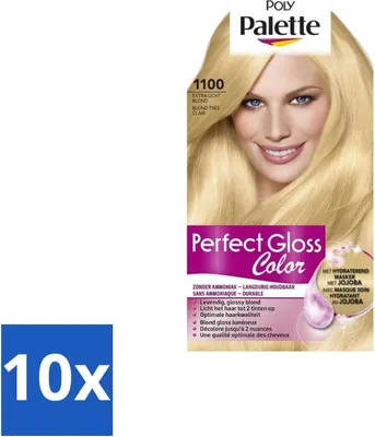 Obrázek produktu pro Poly Palette – barva na vlasy – 1100 extra světlá blond – 115 ml – výhodné balení – 10 kusů