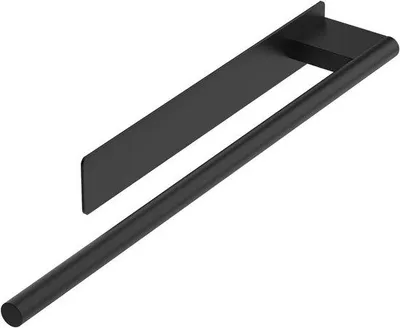 Productafbeelding van Handdoekhouder - Handdoekstang - Badkamer Organisatie - Zonder Boren - 39 cm - Zwart