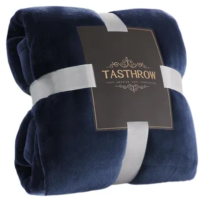 Productafbeelding van Knuffeldekentje - Zachte fleece deken, 150 x 200 cm - Marineblauw