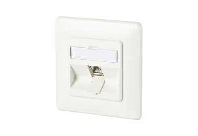 Zdjęcie produktu dla METZ CONNECT C6Amodul 1-portowa puszka podtynkowa 180°M, czysta biel RAL9010
