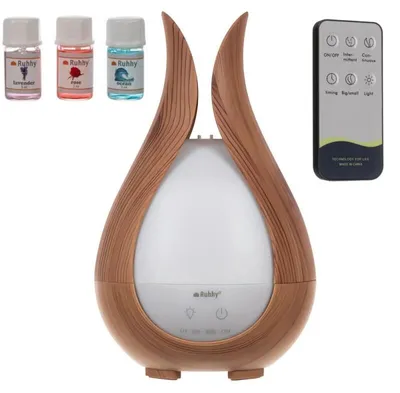 Produktbild von Ruhhy 24610 Luftbefeuchter mit Fernbedienung, 200 ml + 3x Aromaöl