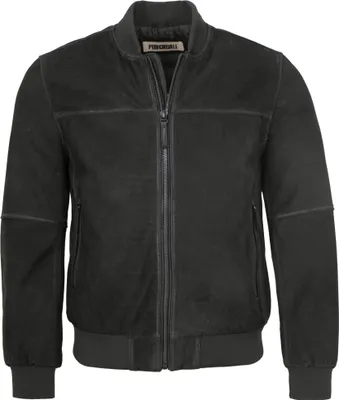 Produktbild von Punchball - Herren Lederjacke Blosuon Rindsnubuk schwarz : 58