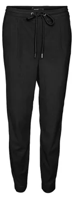 Produktbild von VERO MODA Damen VMNORA MW Tapered Corduroy Pants Stoffhose, Black, M / 32L